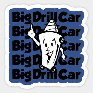 Vintage Big Drill Car Band Sticker